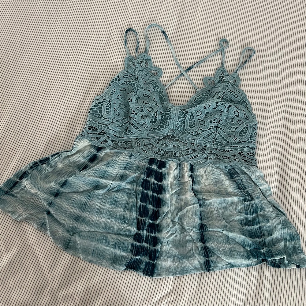 Blue tank top